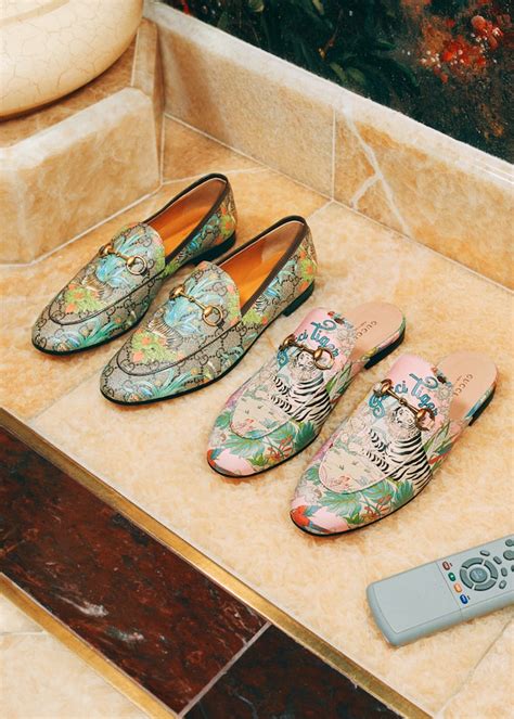 gucci tiger loafers on foot|Gucci year of the tiger.